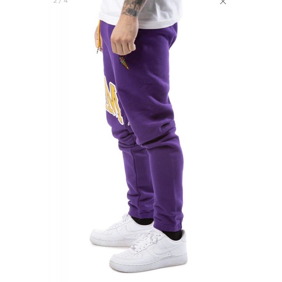 Ice Cream Jogger Home Team Acai Xxl 2XL Sweatpants BBC Purple Yellow Pharrell - Picture 2 of 10